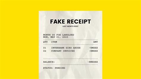 are fake receipts illegal